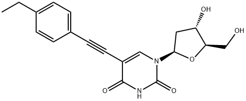 Uridine, 2'-deoxy-5-[(4-ethylphenyl)ethynyl]- (9CI) Structural