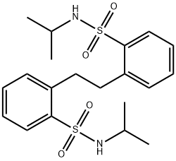 Benzenesulfonamide, 2,2'-(1,2-ethanediyl)bis[N-(1-methylethyl)- Structural