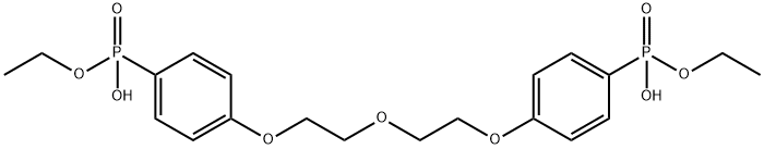 diethyl (((oxybis(ethane-2,1-diyl))bis(oxy))bis(4,1-phenylene))bis(hydrogen phosphonate) Structural