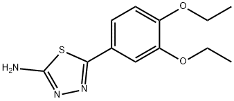 5-(3,4-diethoxyphenyl)-1,3,4-thiadiazol-2-amine Structural