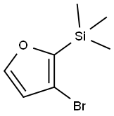 Furan, 3-bromo-2-(trimethylsilyl)- Structural