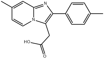 Imidazo[1,2-a]pyridine-3-acetic acid, 7-methyl-2-(4-methylphenyl)- Structural