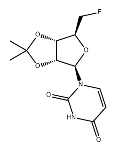 Uridine, 5'-deoxy-5'-fluoro-2',3'-O-(1-methylethylidene)- Structural