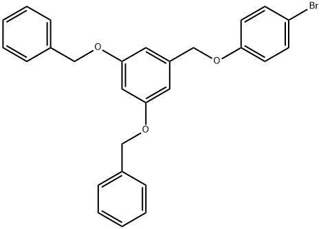 Benzene, 1-[(4-bromophenoxy)methyl]-3,5-bis(phenylmethoxy)- Structural