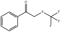 Ethanone, 1-phenyl-2-[(trifluoromethyl)thio]- Structural