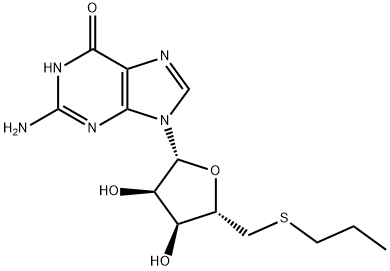 Guanosine, 5'-S-propyl-5'-thio- (9CI) Structural