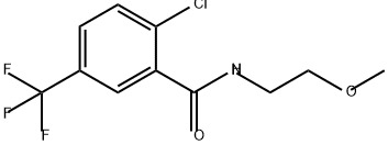 Benzamide, 2-chloro-N-(2-methoxyethyl)-5-(trifluoromethyl)- Structural