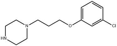 Piperazine, 1-[3-(3-chlorophenoxy)propyl]- Structural