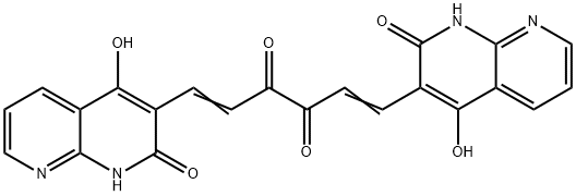 1,5-Hexadiene-3,4-dione,1,6-bis(1,2-dihydro-4-hydroxy-2-oxo-1,8-naphthyridin-3-yl)-(9CI)