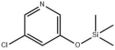 Pyridine, 3-chloro-5-[(trimethylsilyl)oxy]- Structural
