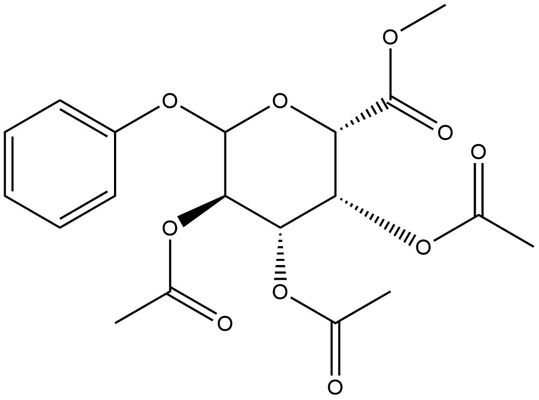D-Galactopyranosiduronic acid, phenyl, methyl ester, triacetate (9CI) Structural