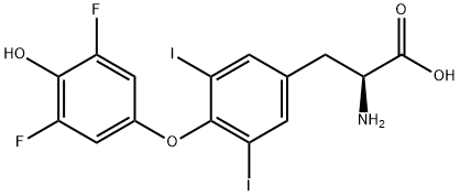 L-Tyrosine, O-(3,5-difluoro-4-hydroxyphenyl)-3,5-diiodo- Structural