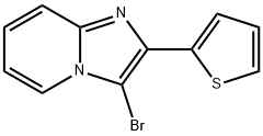 Imidazo[1,2-a]pyridine, 3-bromo-2-(2-thienyl)- Structural