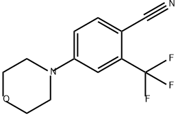 Benzonitrile, 4-(4-morpholinyl)-2-(trifluoromethyl)- Structural