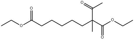 Octanedioic acid, 2-acetyl-2-methyl-, 1,8-diethyl ester Structural