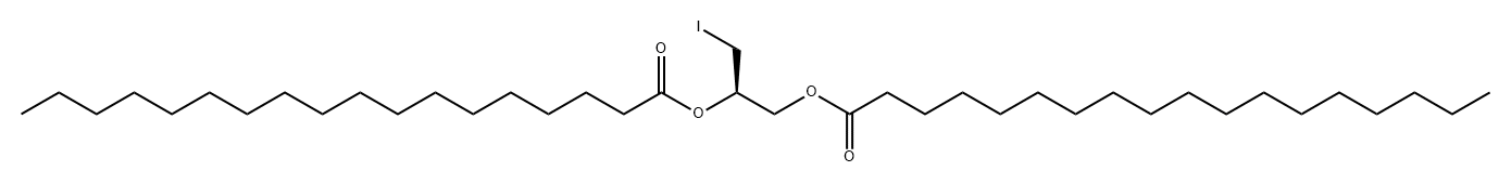 Octadecanoic acid, 1,1'-[(1R)-1-(iodomethyl)-1,2-ethanediyl] ester Structural