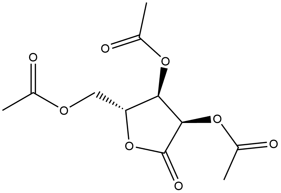 D-Ribonic acid, γ-lactone, 2,3,5-triacetate Structural