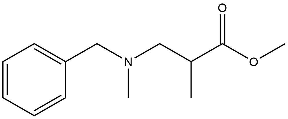 methyl 3-(benzyl(methyl)amino)-2-methylpropanoate Structural