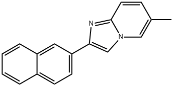 Imidazo[1,2-a]pyridine, 6-methyl-2-(2-naphthalenyl)- Structural