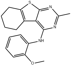 N-(2-methoxyphenyl)-2-methyl-5,6,7,8-tetrahydro-[1]benzothiolo[2,3-d]pyrimidin-4-amine Structural