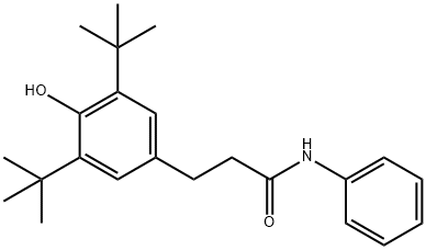 Benzenepropanamide, 3,5-bis(1,1-dimethylethyl)-4-hydroxy-N-phenyl- Structural