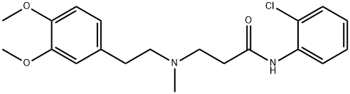N-(2-chlorophenyl)-N~3~-[2-(3,4-dimethoxyphenyl)ethyl]-N~3~-methyl-beta-alaninamide Structural