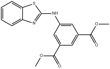 dimethyl 5-(1,3-benzothiazol-2-ylamino)benzene-1,3-dicarboxylate Structural