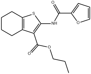 propyl 2-(furan-2-carboxamido)-4,5,6,7-tetrahydrobenzo[b]thiophene-3-carboxylate Structural