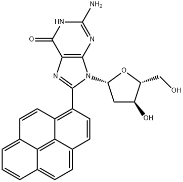 Guanosine, 2'-deoxy-8-(1-pyrenyl)- Structural