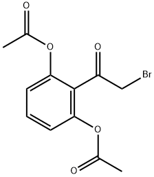 Ethanone, 1-[2,6-bis(acetyloxy)phenyl]-2-bromo- Structural