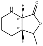 Furo[3,4-b]pyridin-7(2H)-one, hexahydro-5-methyl-, (4aR,7aR)-rel- (9CI) Structural