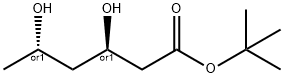Hexanoic acid, 3,5-dihydroxy-, 1,1-dimethylethyl ester, (3R,5S)-rel- Structural