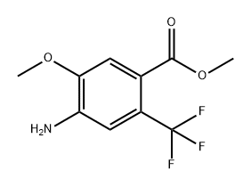 Benzoic acid, 4-amino-5-methoxy-2-(trifluoromethyl)-, methyl ester Structural