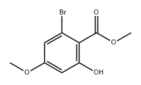 Benzoic acid, 2-bromo-6-hydroxy-4-methoxy-, methyl ester Structural