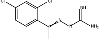 Hydrazinecarboximidamide, 2-[1-(2,4-dichlorophenyl)ethylidene]- Structural