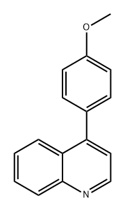 Quinoline, 4-(4-methoxyphenyl)- Structural