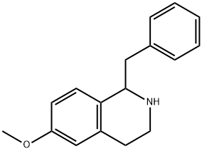 Isoquinoline, 1,2,3,4-tetrahydro-6-methoxy-1-(phenylmethyl)- Structural