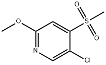 Pyridine, 5-chloro-2-methoxy-4-(methylsulfonyl)- Structural