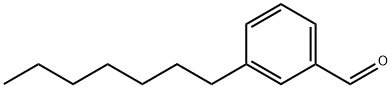 Benzaldehyde, 3-heptyl- Structural