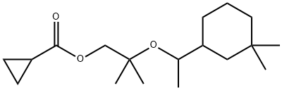 reaction mass of 2-[1-(3,3-Dimethylcyclohexyl)ethoxy]-2-methylpropylcyclopropanecarboxylate (R,S isomer) and 2-[1-(3,3-Dimethylcyclohexyl)ethoxy]-2-methylpropylcyclopropanecarboxylate (S,S isomer) Structural