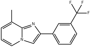 Imidazo[1,2-a]pyridine, 8-methyl-2-[3-(trifluoromethyl)phenyl]- Structural