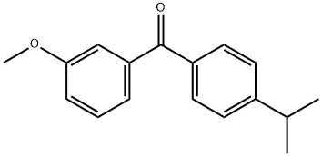 Methanone, (3-methoxyphenyl)[4-(1-methylethyl)phenyl]- Structural