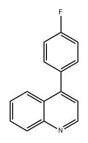 Quinoline, 4-(4-fluorophenyl)- Structural