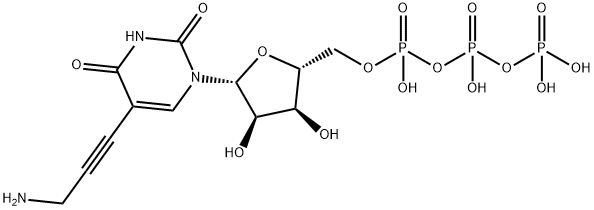 Uridine 5'-(tetrahydrogen triphosphate), 5-(3-amino-1-propyn-1-yl)- Structural