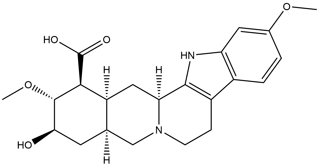 Yohimban-16-carboxylic acid, 18-hydroxy-11,17-dimethoxy-, (16β,17α,18β,20α)- (9CI) Structural