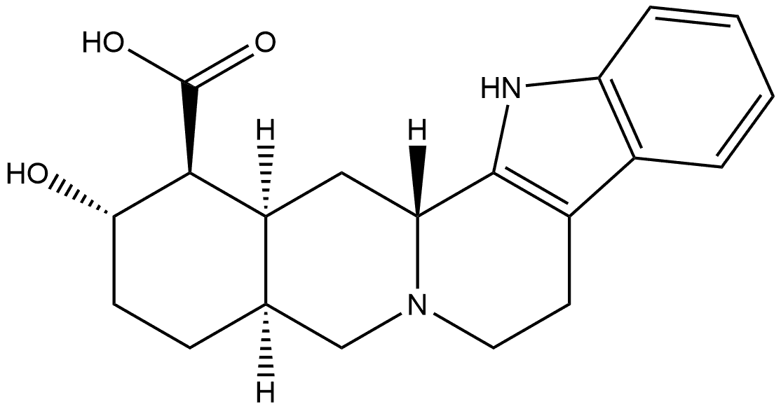 Yohimban-16-carboxylic acid, 17-hydroxy-, (3β,16β,17α,20α)- Structural