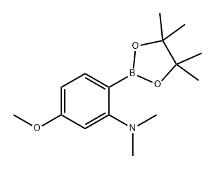 Benzenamine, 5-methoxy-N,N-dimethyl-2-(4,4,5,5-tetramethyl-1,3,2-dioxaborolan-2-yl)- Structural