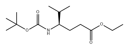 Hexanoic acid, 4-[[(1,1-dimethylethoxy)carbonyl]amino]-5-methyl-, ethyl ester, (4R)- Structural