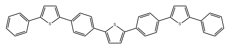 Thiophene, 2,5-bis[4-(5-phenyl-2-thienyl)phenyl]- Structural