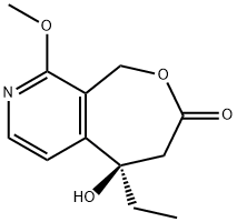 Oxepino[3,4-c]pyridin-3(1H)-one, 5-ethyl-4,5-dihydro-5-hydroxy-9-methoxy-, (5R)- Structural